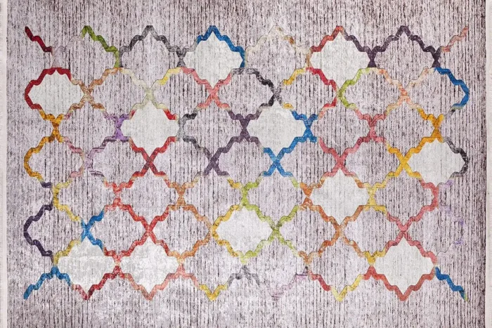 Kaleidoscope Trellis Washable Rug