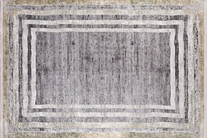 Linear Border Washable Rug