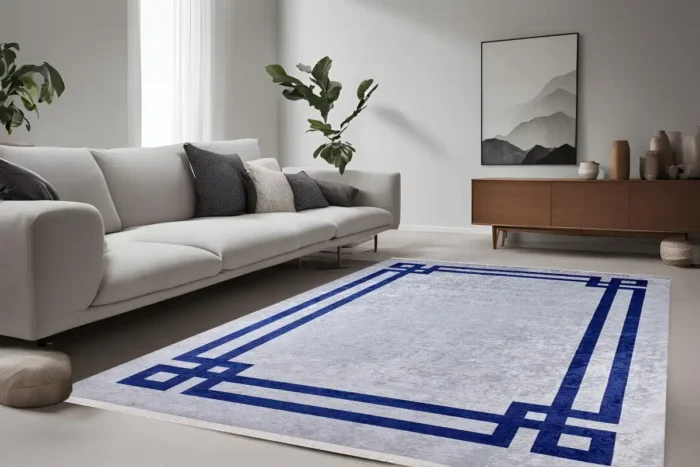 Geometric Elegance Washable Rug