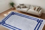 Geometric Elegance Washable Rug