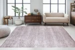 Linear Elegance Washable Rug