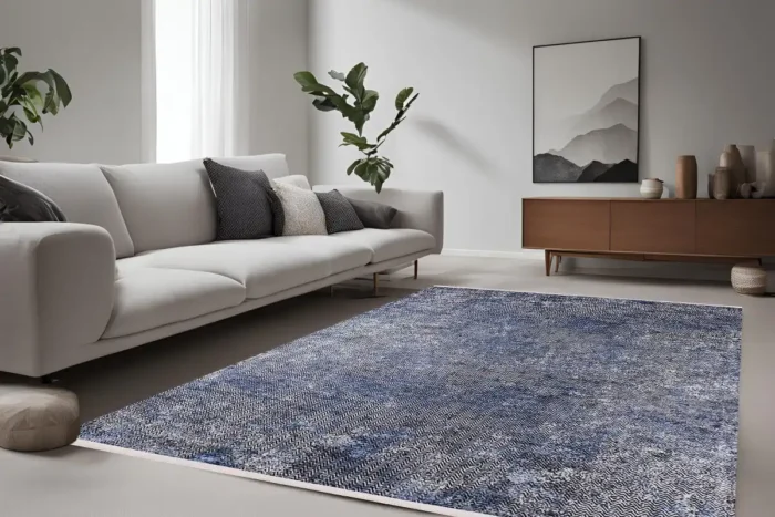 Ocean Waves Washable Rug