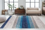 Oceanic Stripes Washable Rug