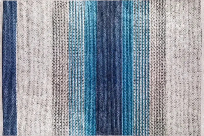 Oceanic Stripes Washable Rug