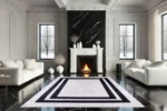 Monochrome Balance Washable Rug