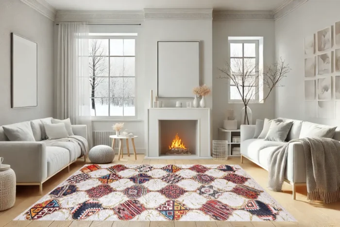 Patchwork Elegance Washable Rug