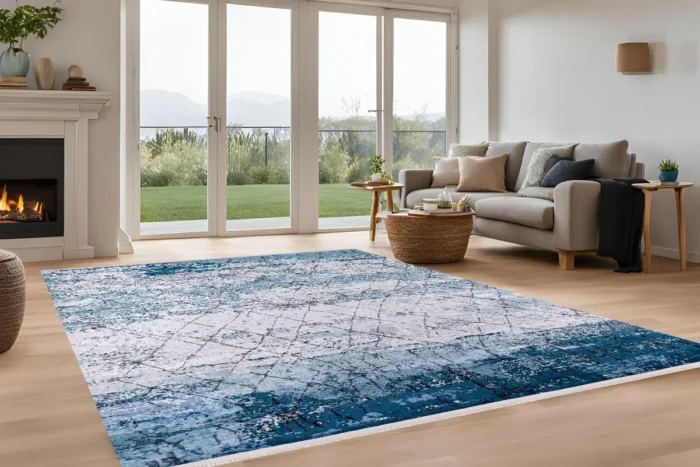 Ocean Veil Washable Rug