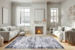 Monochrome Drift Washable Rug