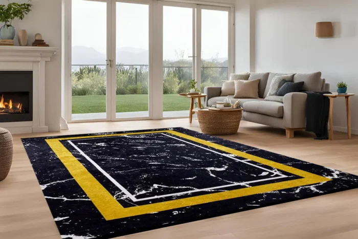 Marble Luxes Washable Rug