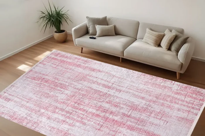 Blush Horizon Washable Rug