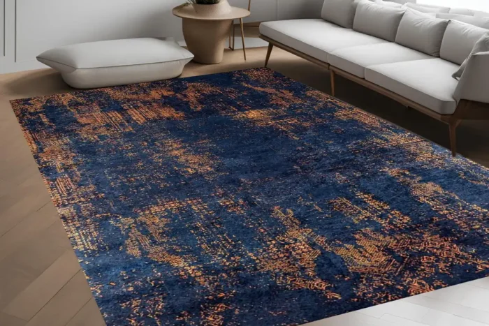 Midnight Glow Area Washable Rug