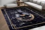 Modern Glam African Art Washable Rug