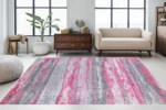 Pink Horizon Washable Rug