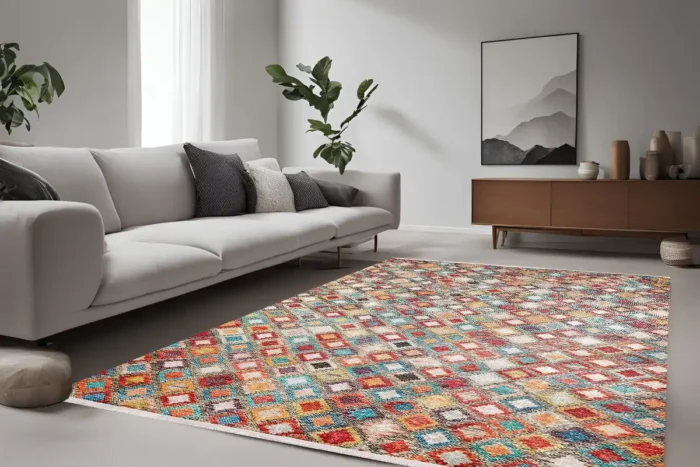 Mosaic Charm Washable Rug