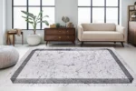 Marble Frame Washable Rug