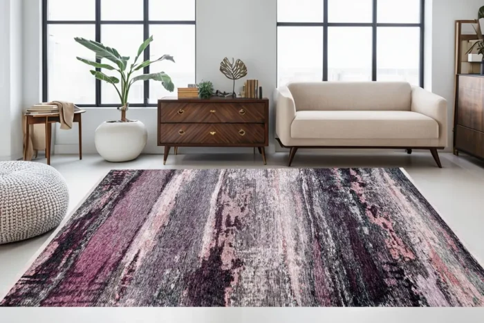 Blush Mirage Washable Rug