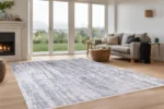 Silver Horizon Washable Rug