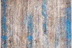 Rustic Azure Washable Rug