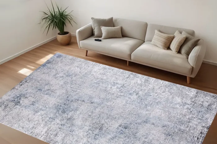 Silver Haze Washable Rug