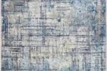 Modern Abstract Plaid Washable Rug