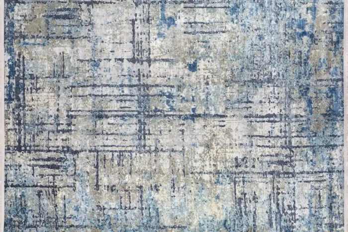 Modern Abstract Plaid Washable Rug