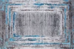 Modern Abstract Gradient Washable Rug