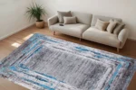 Modern Abstract Gradient Washable Rug