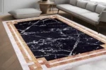 Luxury Marble Design Area Washable Rug