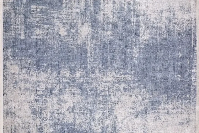 Serene Azure Washable Rug