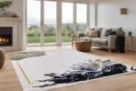 Golden Bloom Washable Rug