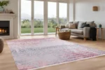 Blush Harmony Washable Rug