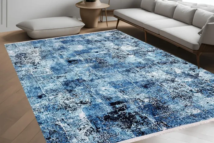 Oceanic Brickwork Washable Rug