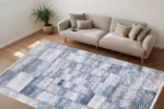 Patchwork Ocean Washable Rug