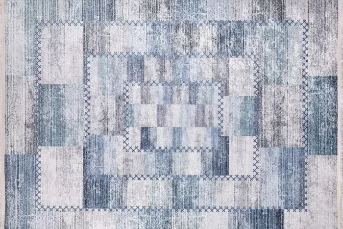 Patchwork Ocean Washable Rug