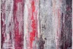 Bold Brushstroke Modern Washable Rug