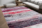 Bold Brushstroke Modern Washable Rug