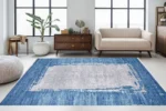 Ocean Mist Border Washable Rug