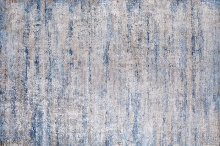 Calming Blue Tones Washable Rug