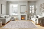 Neutral Texture Washable Rug