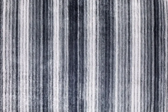 Monochrome Elegance Striped Washable Rug