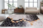 Modern Geometric Luxe Washable Rug