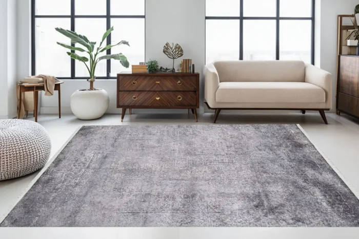 Elegance Ash Washable Rug