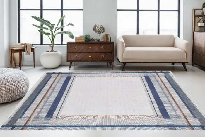 Nordic Frame 3 Washable Rug