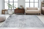 Gray Veil Washable Rug