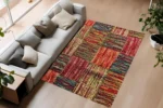 Rainbow Patchwork Washable Rug