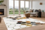 Golden Hive Washable Rug