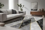 Obsidian Luxe Washable Rug