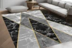 Obsidian Luxe Washable Rug