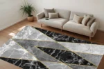 Obsidian Luxe Washable Rug