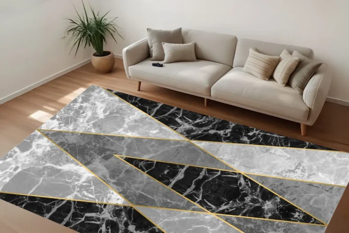 Obsidian Luxe Washable Rug